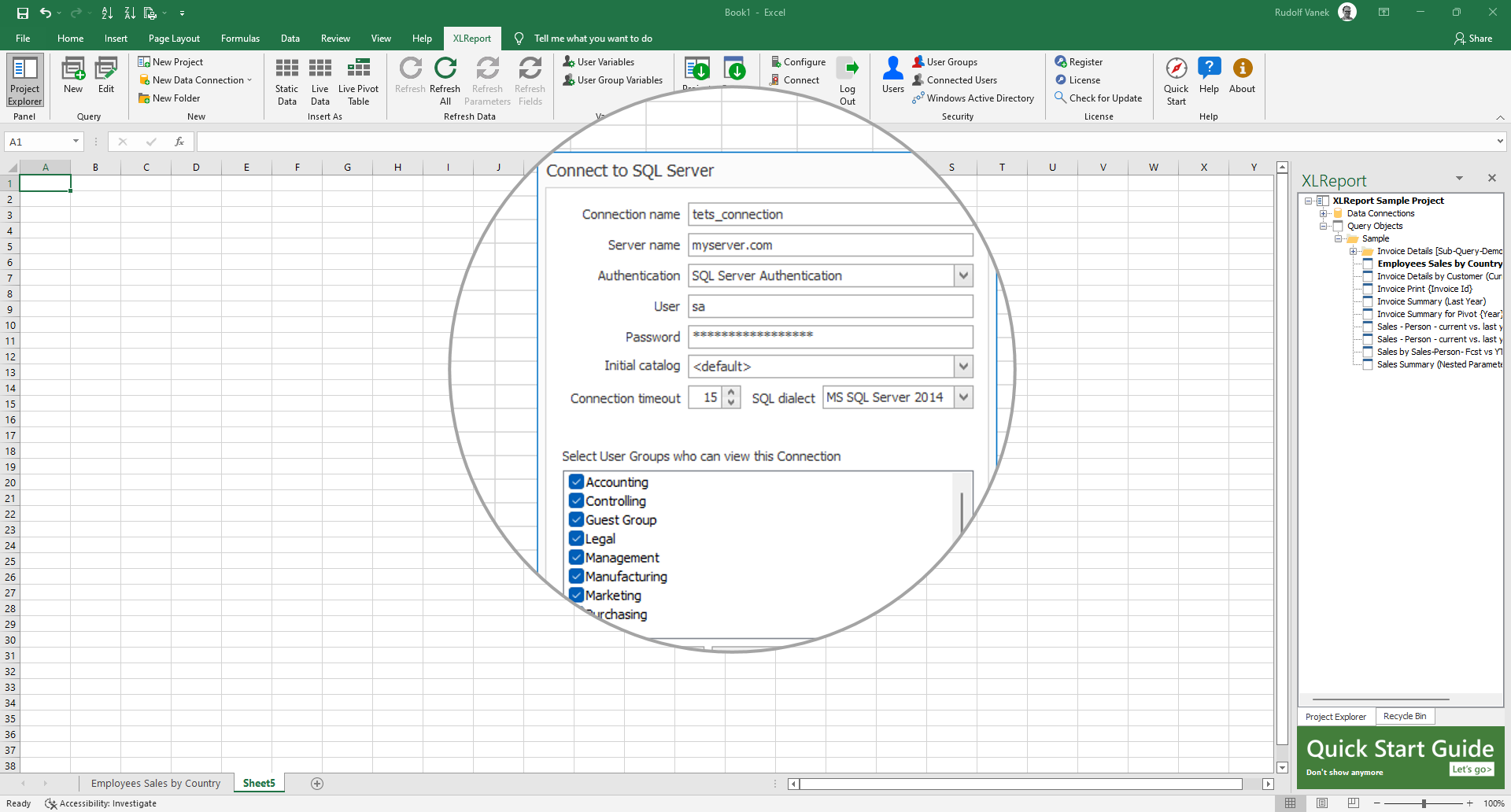 excel data connections